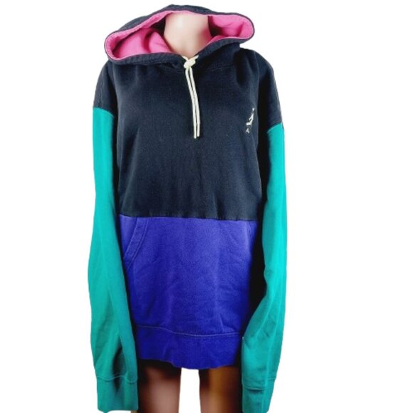 Jordan Tops - Nike Air Jordan Retro Women's Black Purple Colorblock Pullover Hoodie Size XL